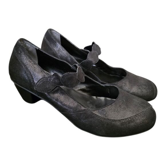 DREW BAREFOOT FREEDOM Monaco Black Suede Pumps - Size 13 - Picture 1 of 9